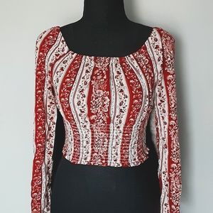 Floral Stretch Crop Top